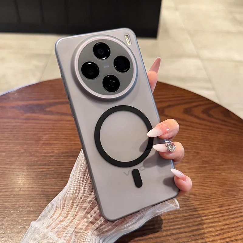 超薄雾面磨砂适用vivox300手机壳磁吸肤感x300pro裸机手感x200pro
