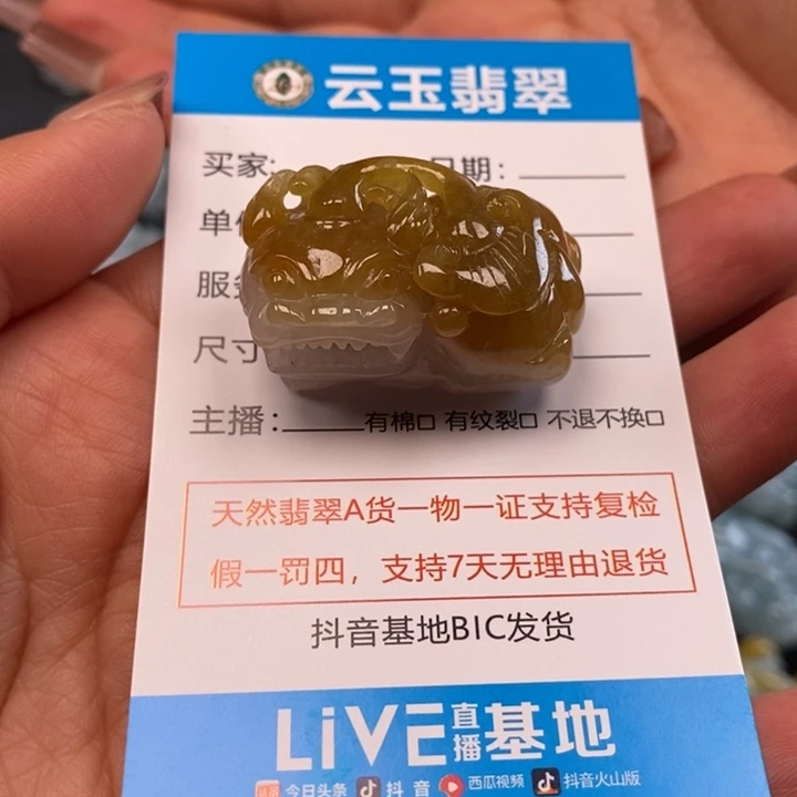 翡翠未镶嵌颈饰多天口含珠霸王貔貅