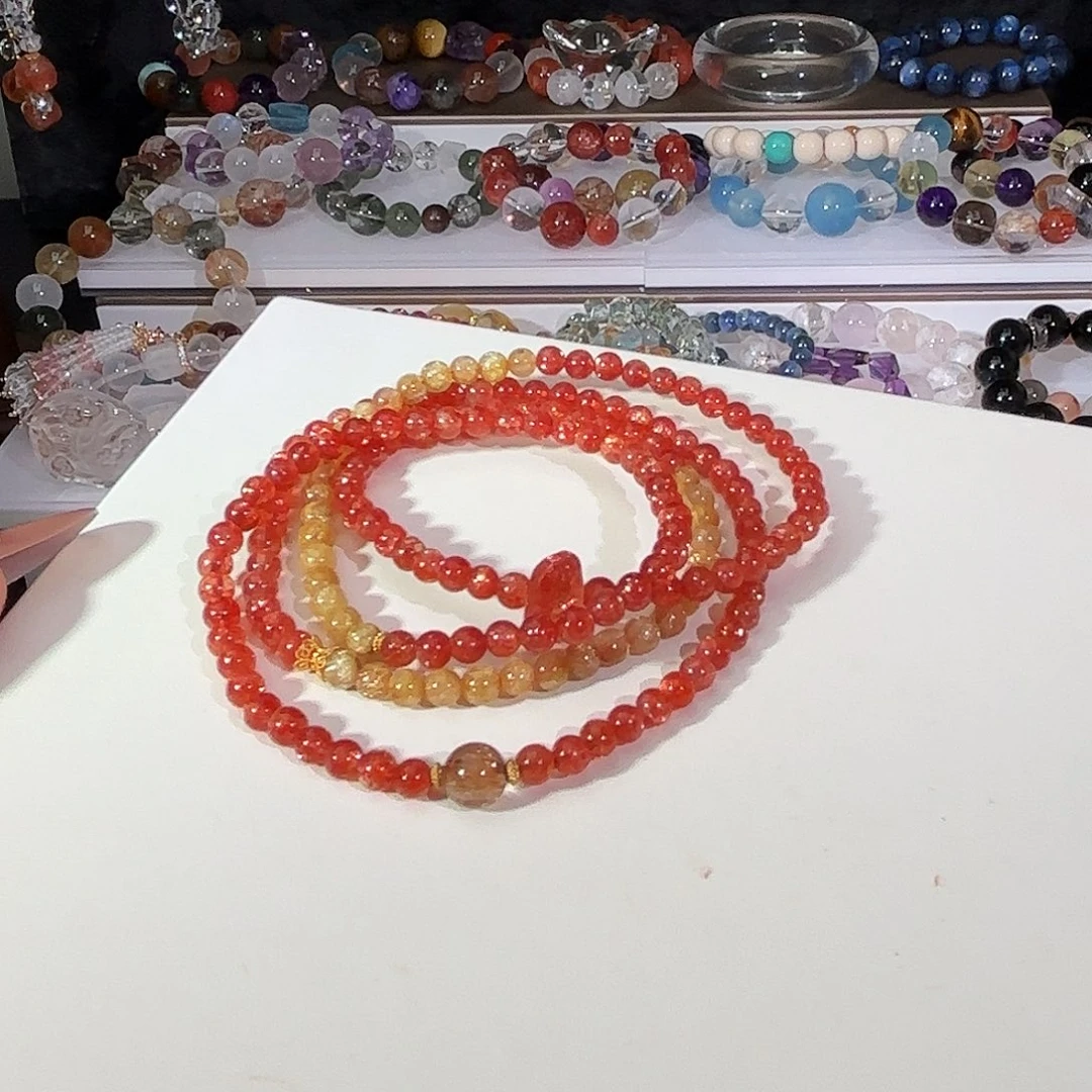 手链日光石未镶嵌四圈手链