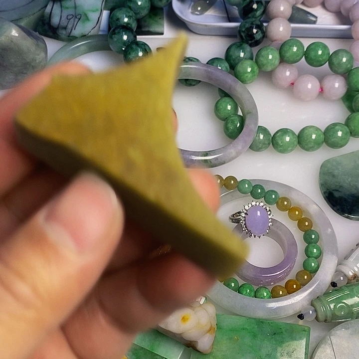 翡翠散珠天然翡翠A货挂件