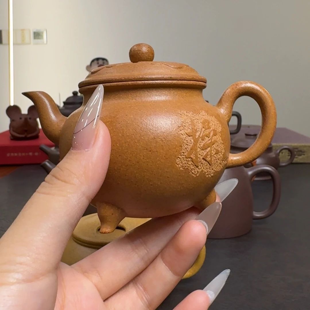 国***金紫砂茶壶大彬如意 150cc