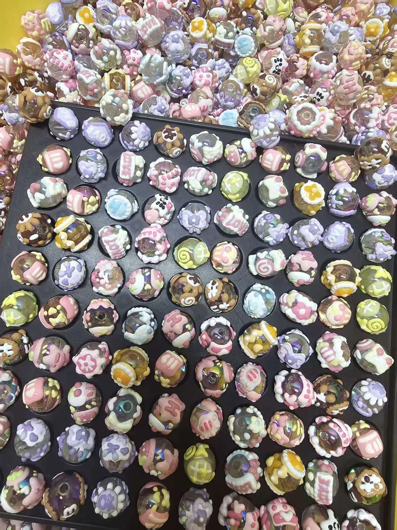 直播间手绘珠大混锅重油轻油机绘珠手绘珠重工手绘珠(裹油款)