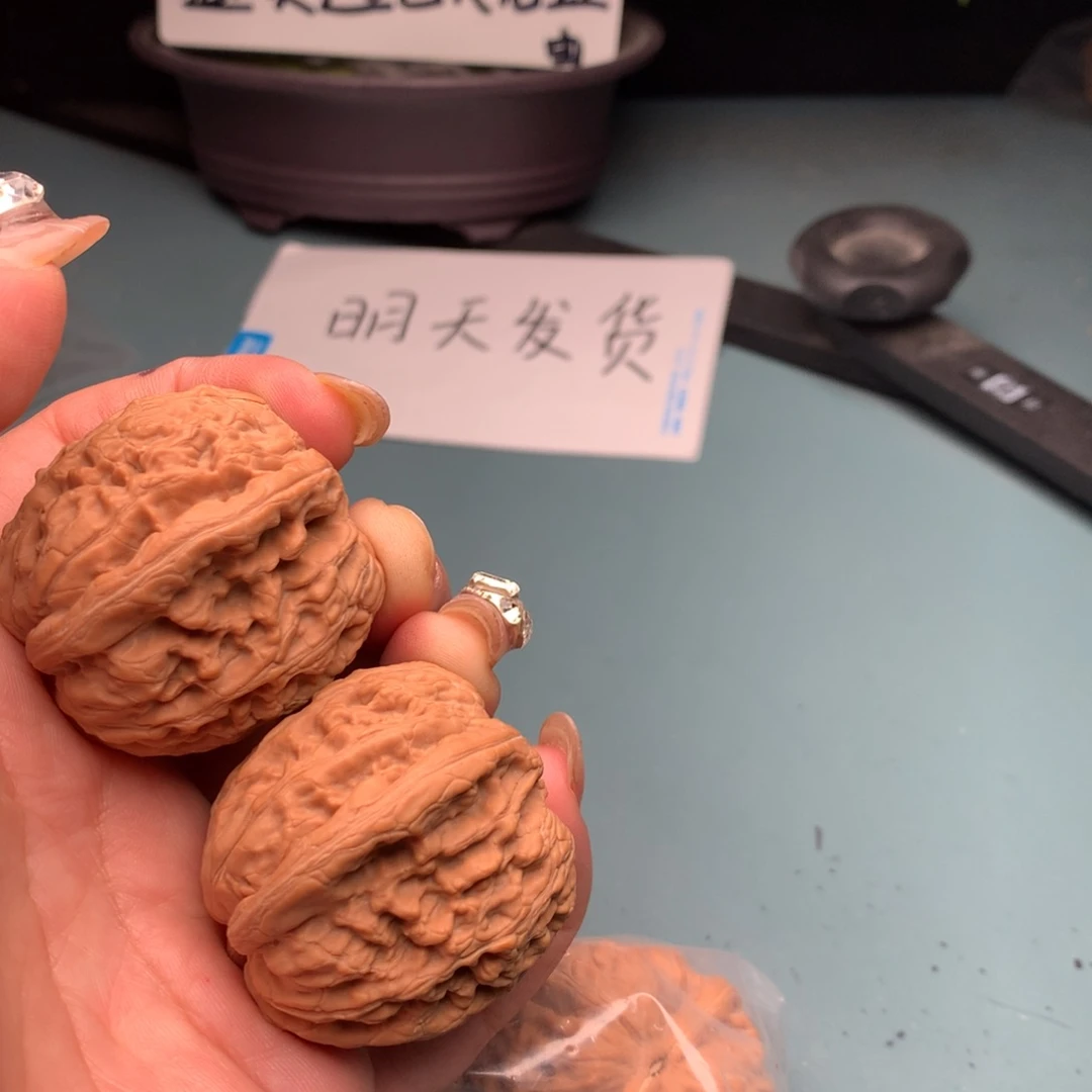 文玩核桃把件将军4445