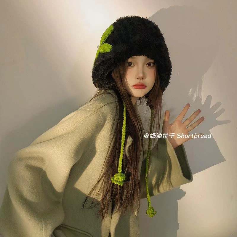 奶油饼干巴拉克拉法帽新款冬天针织护耳保暖帽子帽防寒围脖毛线帽