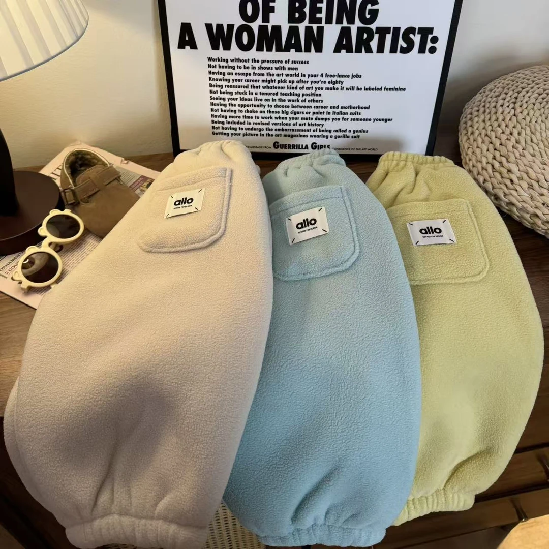 【实体品质】儿童新款韩国冬季软糯双面绒保暖休闲裤子