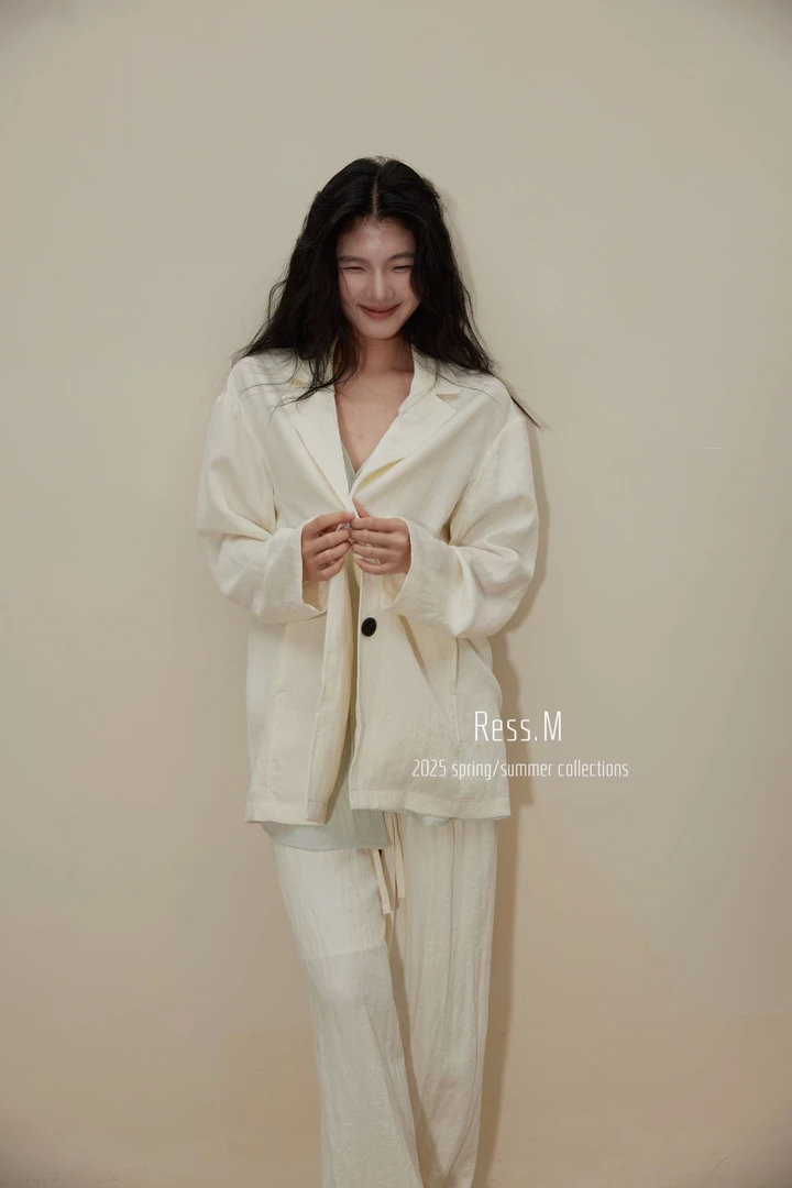 Ress.M极简天丝翻领西装 04021（福福）