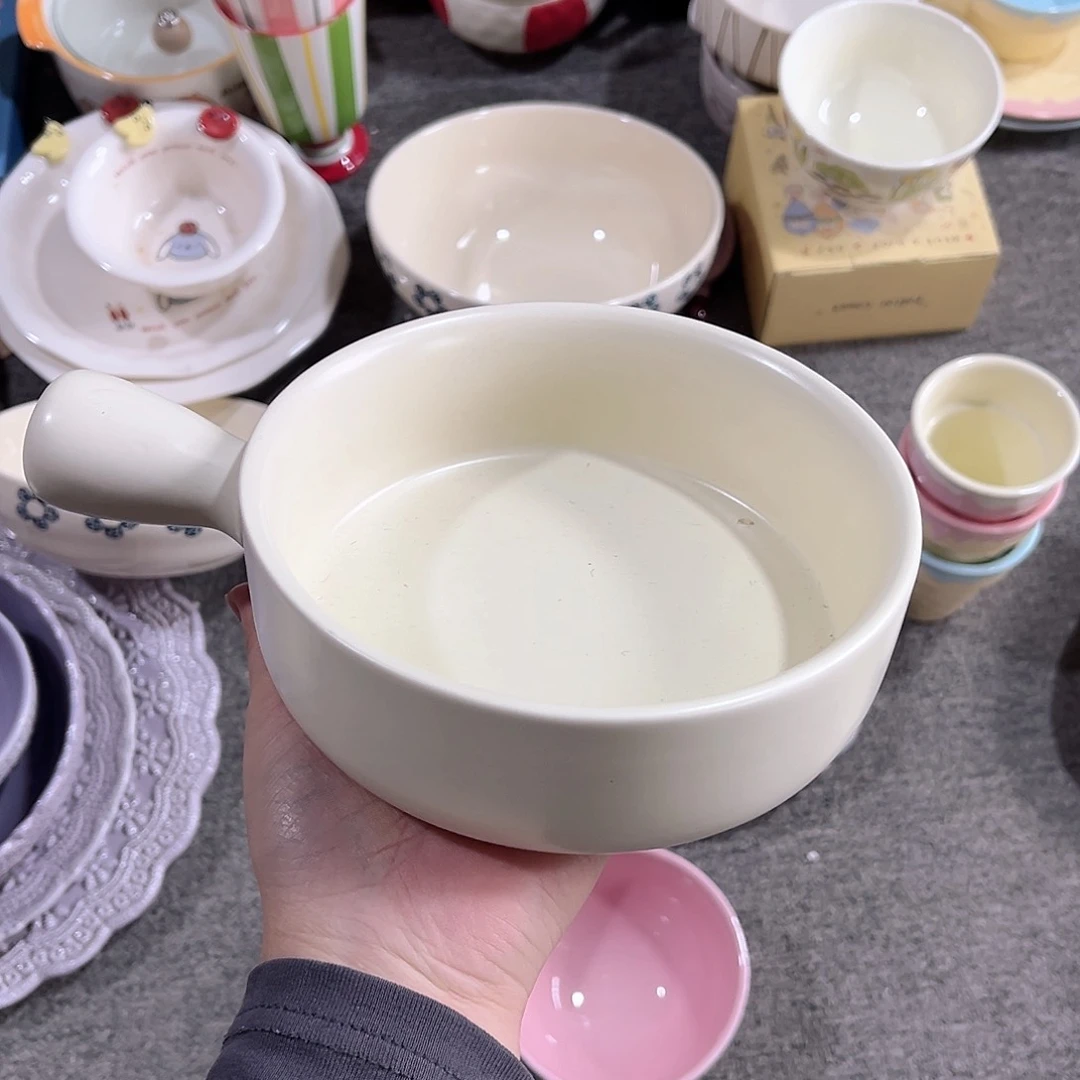 单饼碗陶瓷餐具6寸