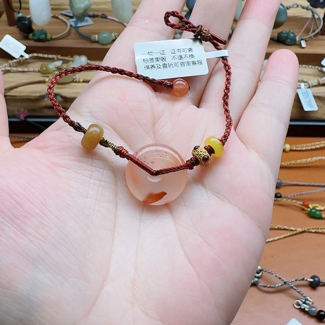 晶***！南红玛瑙未镶嵌手链
