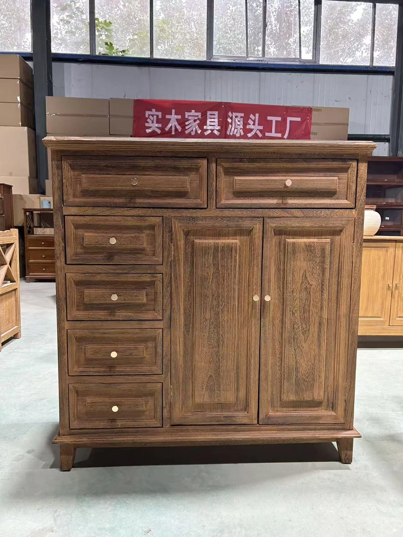 100*38*105抽象图案新中式欧式民俗民风斗柜木柜客厅门厅家用