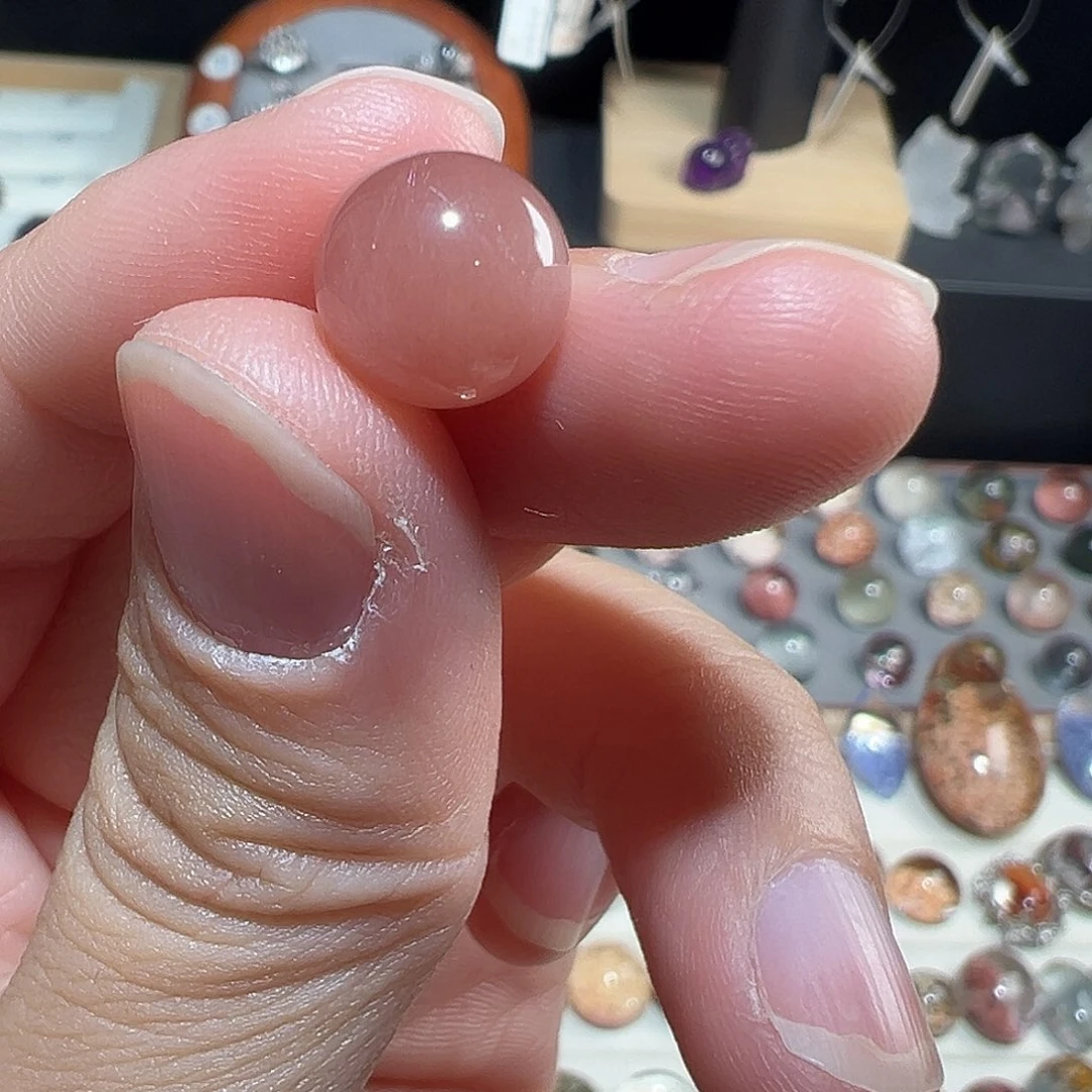 没****未镶嵌水晶珠宝半成品打孔不退换