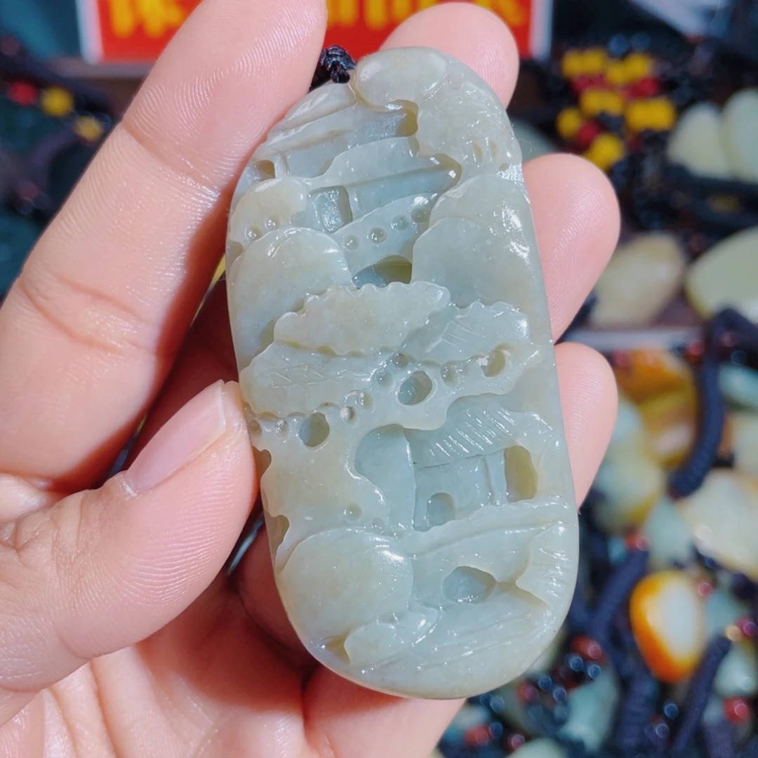 和田玉未镶嵌颈饰