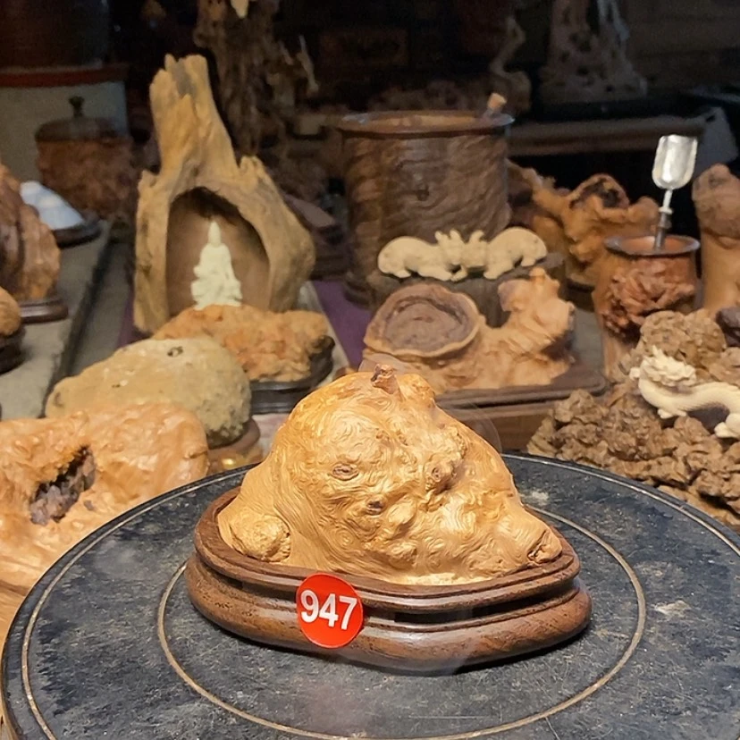 【闪购商品】947号荔枝木香炉工艺