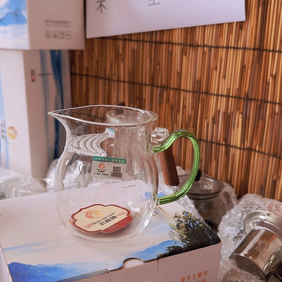 高硼硅玻璃茶水分离款L410绿