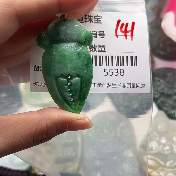翡翠未镶嵌颈饰挂件