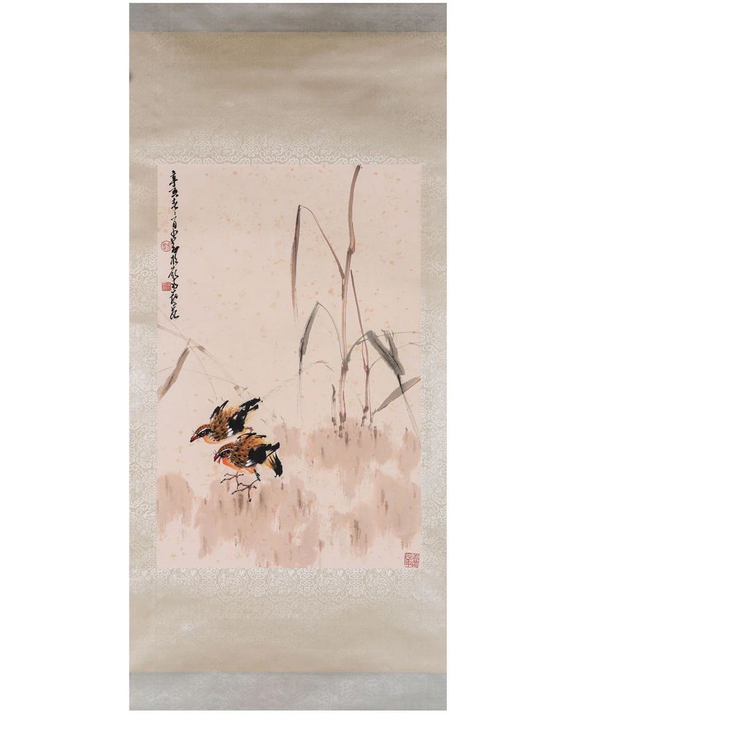 023 三平尺 赵少昂 安居乐业图 44.5*68.5cm