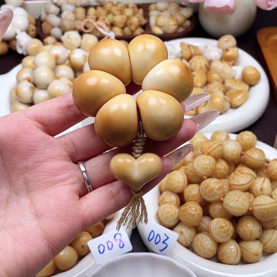 吊坠白玉菩提一串成品c