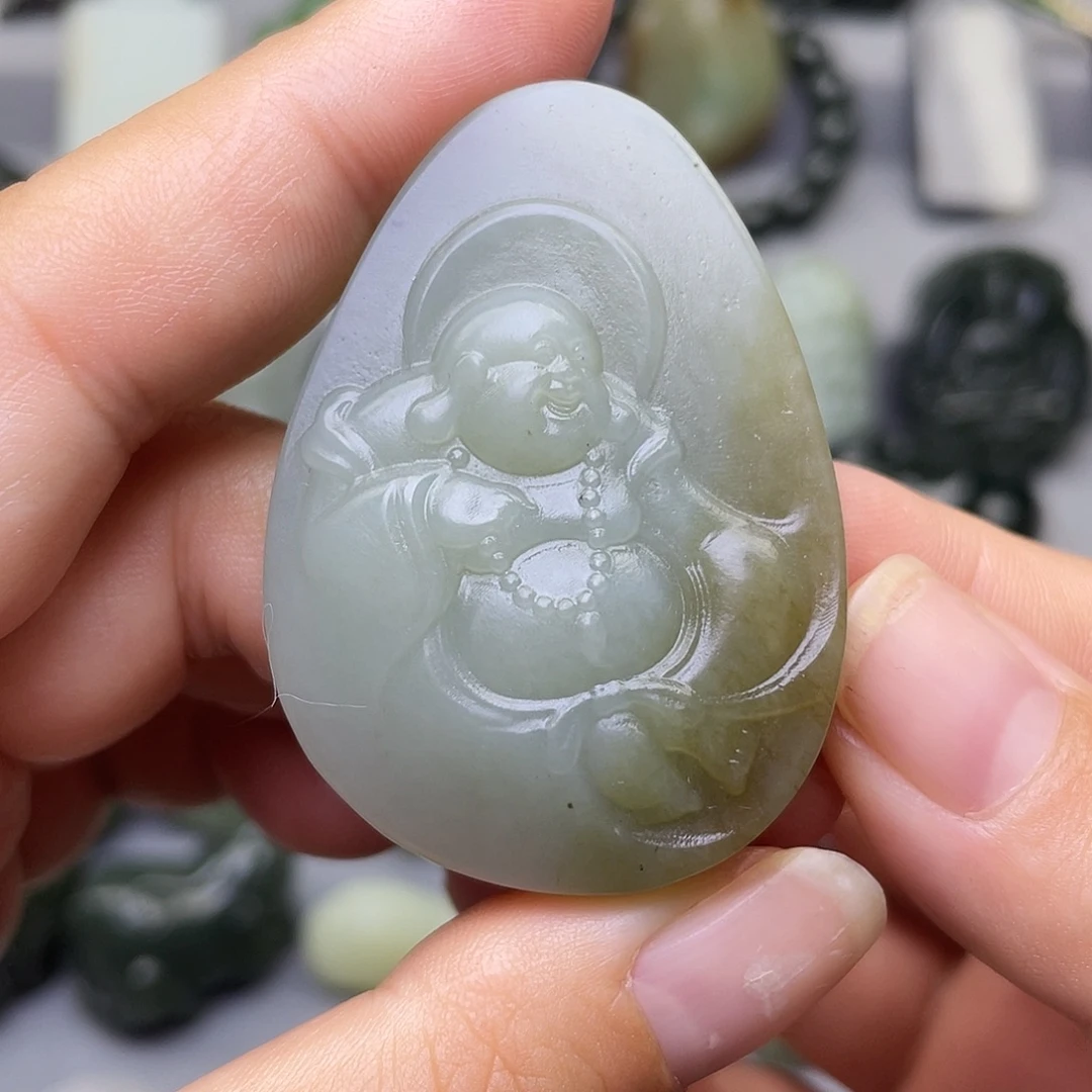 和田玉未镶嵌挂件