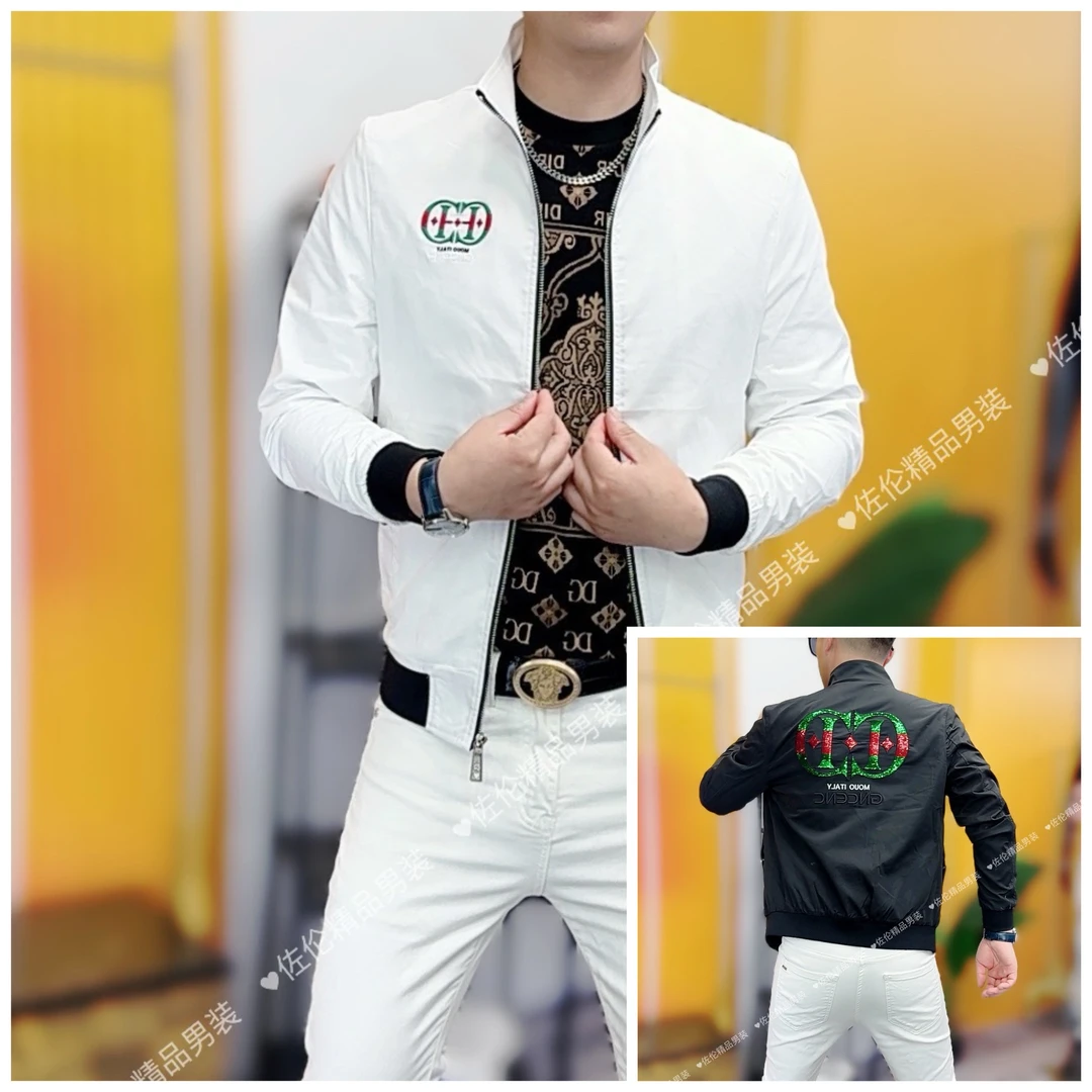 68023新款时尚男士潮流百搭金典修身休闲夹克