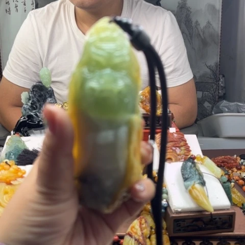岫玉手把件未镶嵌手把