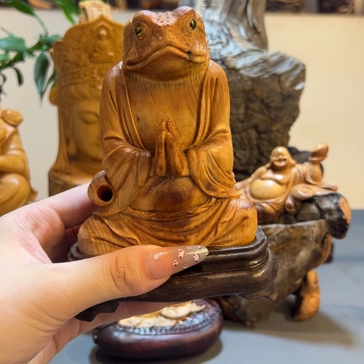 木崖柏蛤蟆大仙香炉