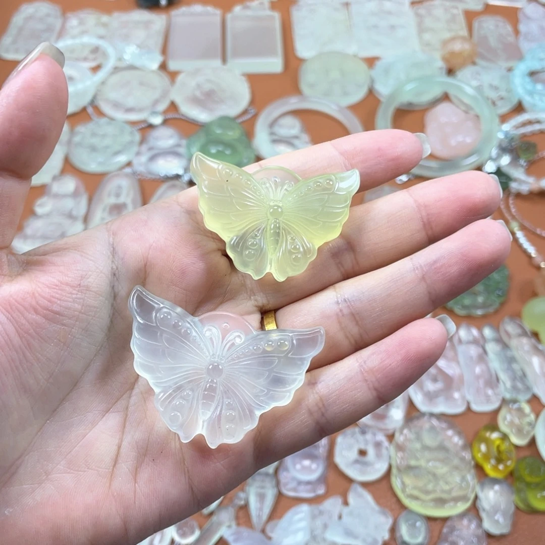 道***堂蛇纹石玉未镶嵌多样性随机发一