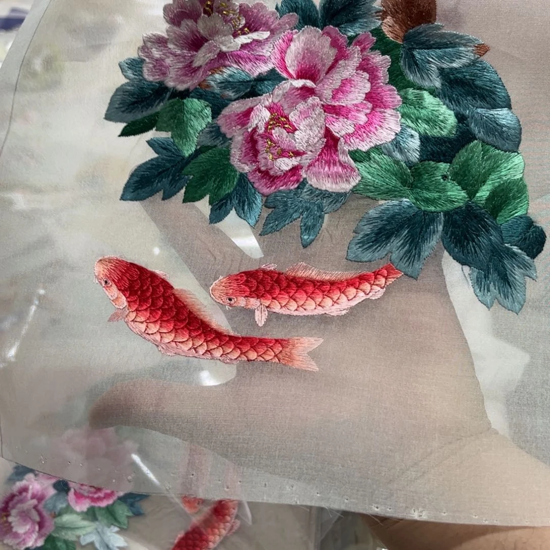 织绣纯手工刺绣陆老师