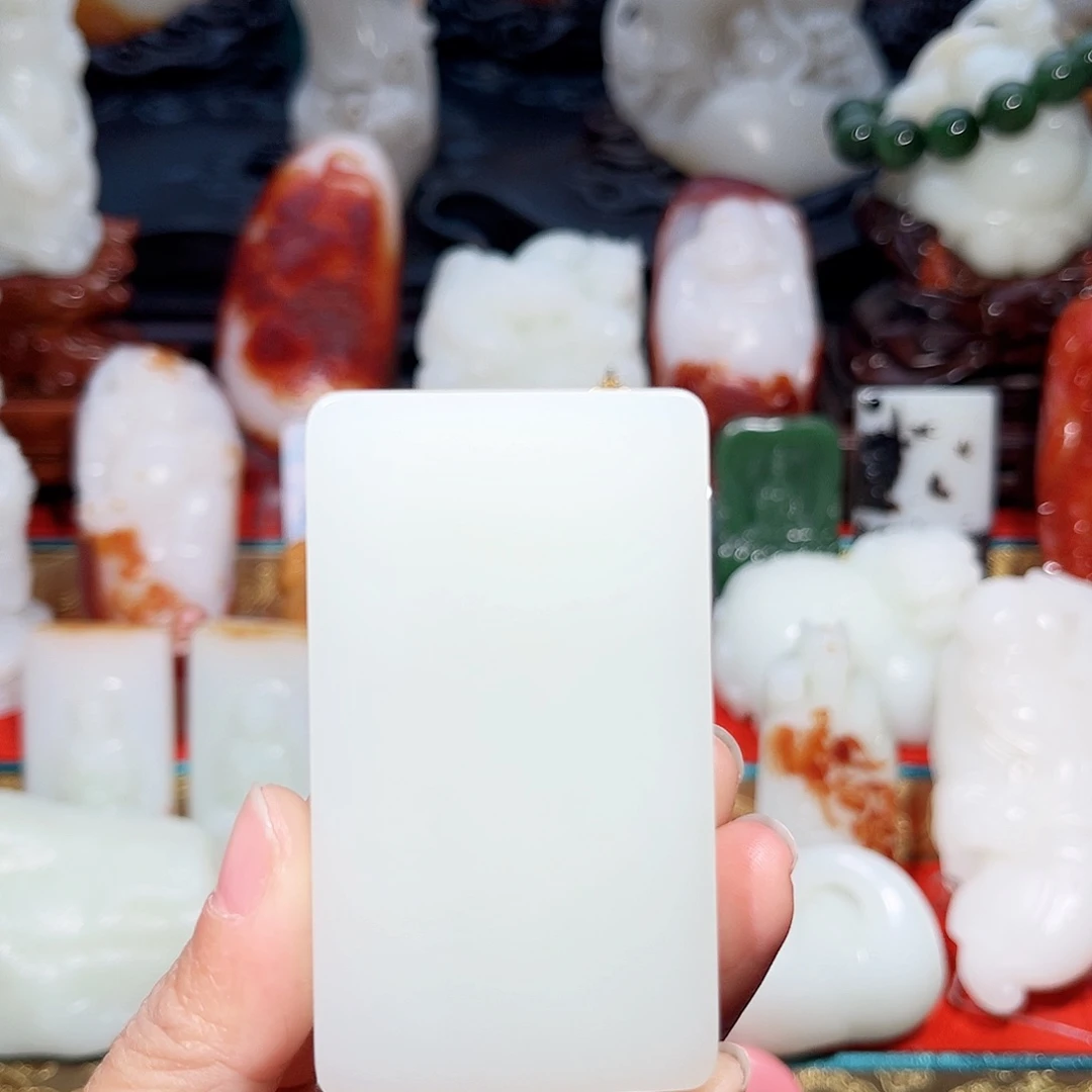 和田玉未镶嵌挂件