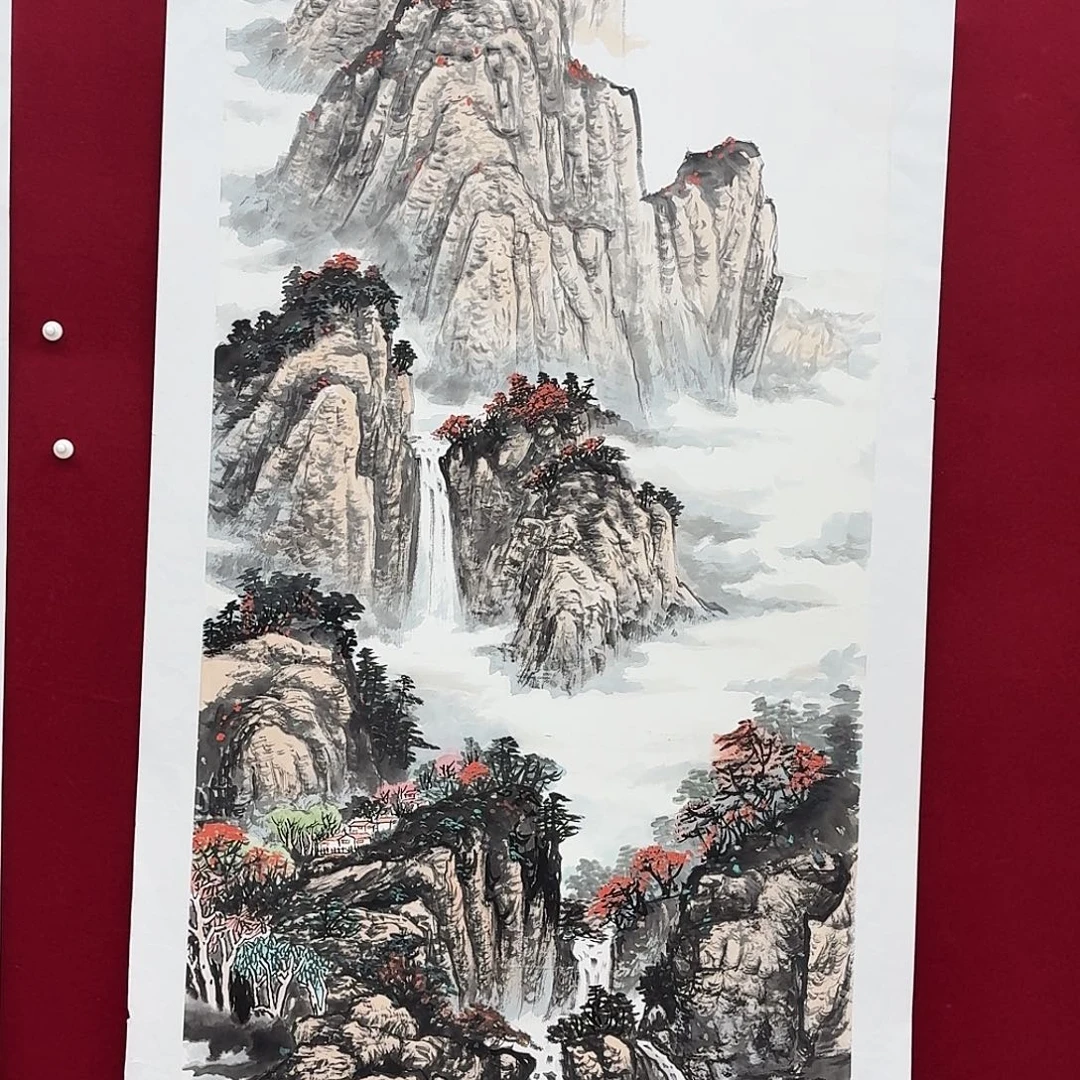 中***道国画四尺整纸哈哈哈
