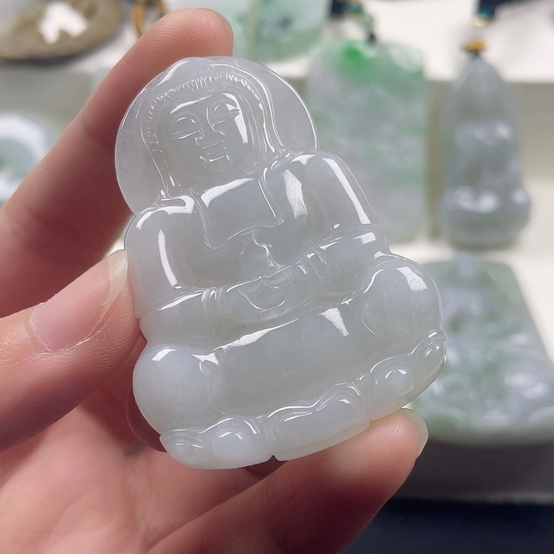 我***道翡翠未镶嵌颈饰天然翡翠1111111