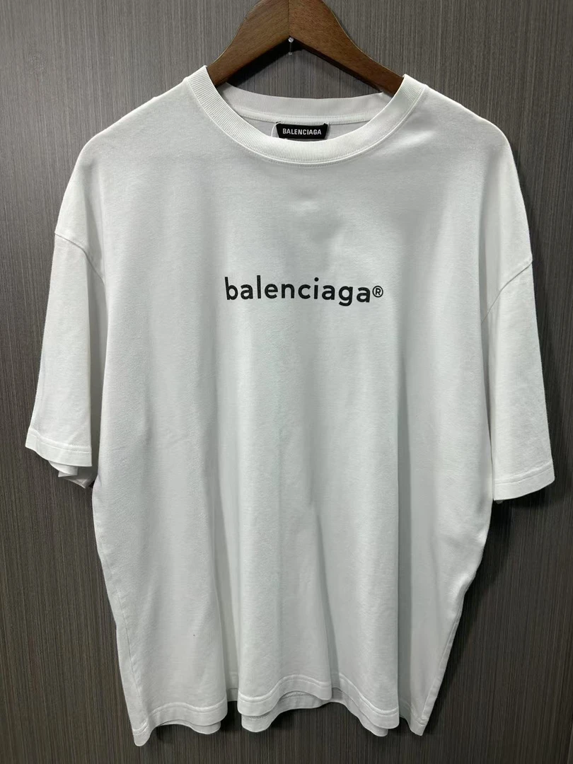 99新 Balenciaga/巴黎世家 邮箱logo短袖尺码M衣长73胸围55编码2
