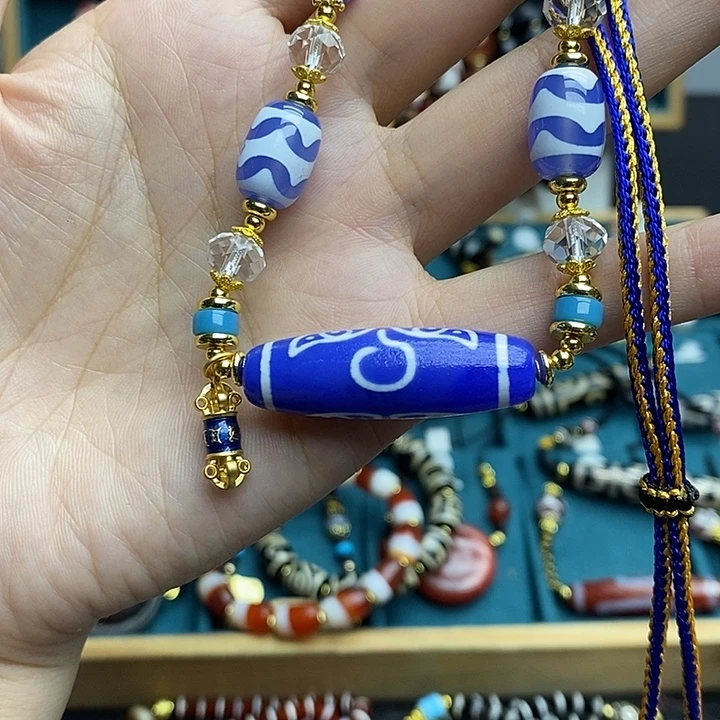 玛瑙/玉髓颈饰合金