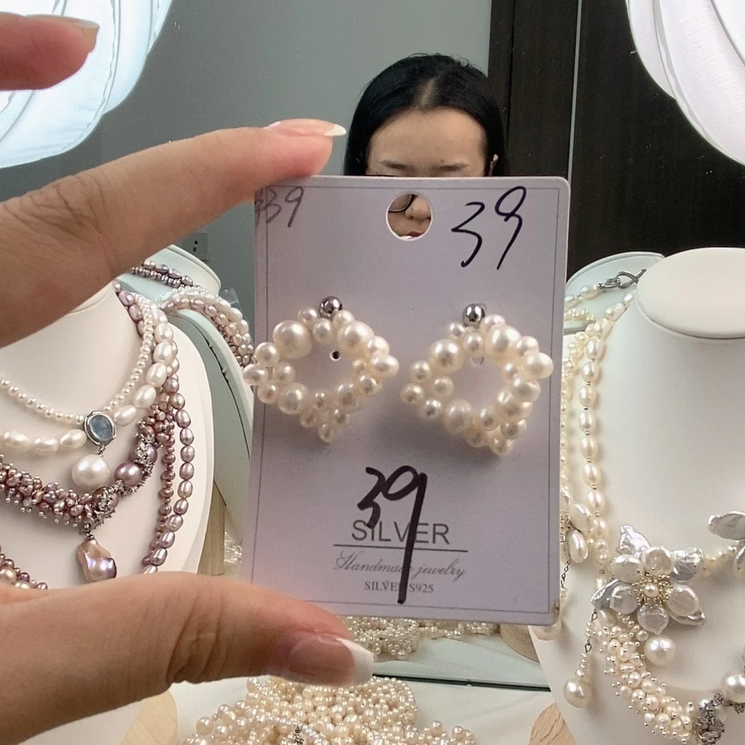 颈饰银S925镶嵌淡水珍珠