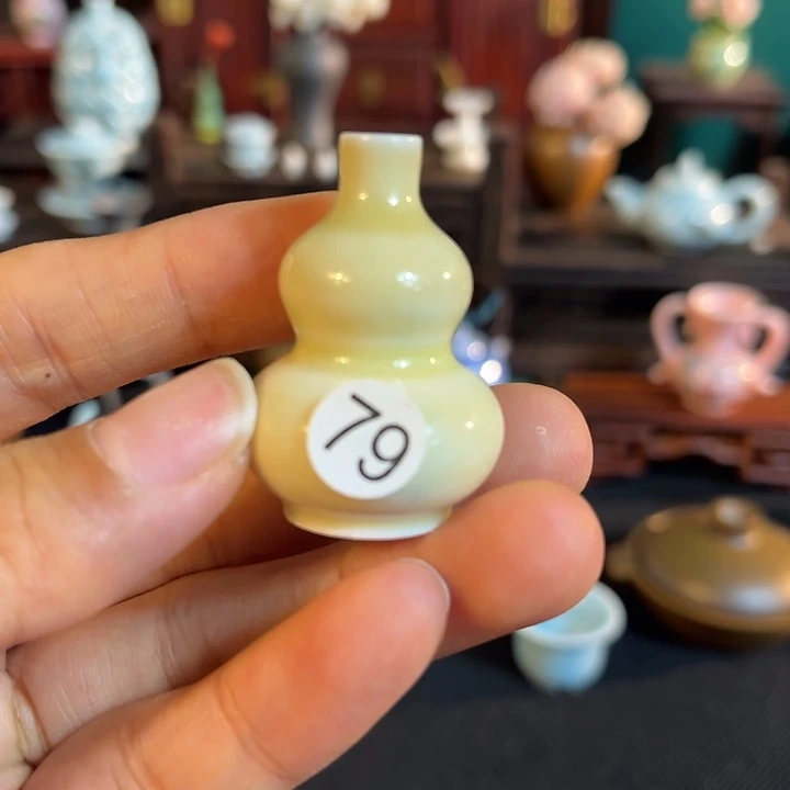 摆件微陶老王迷你花瓶
