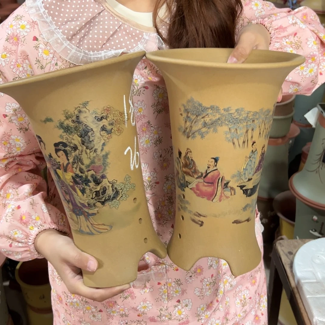 宜兴川阁紫砂花盆
