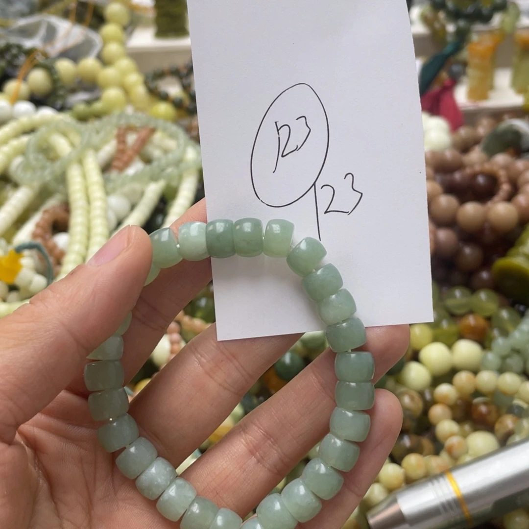 蛇纹石玉手链合金