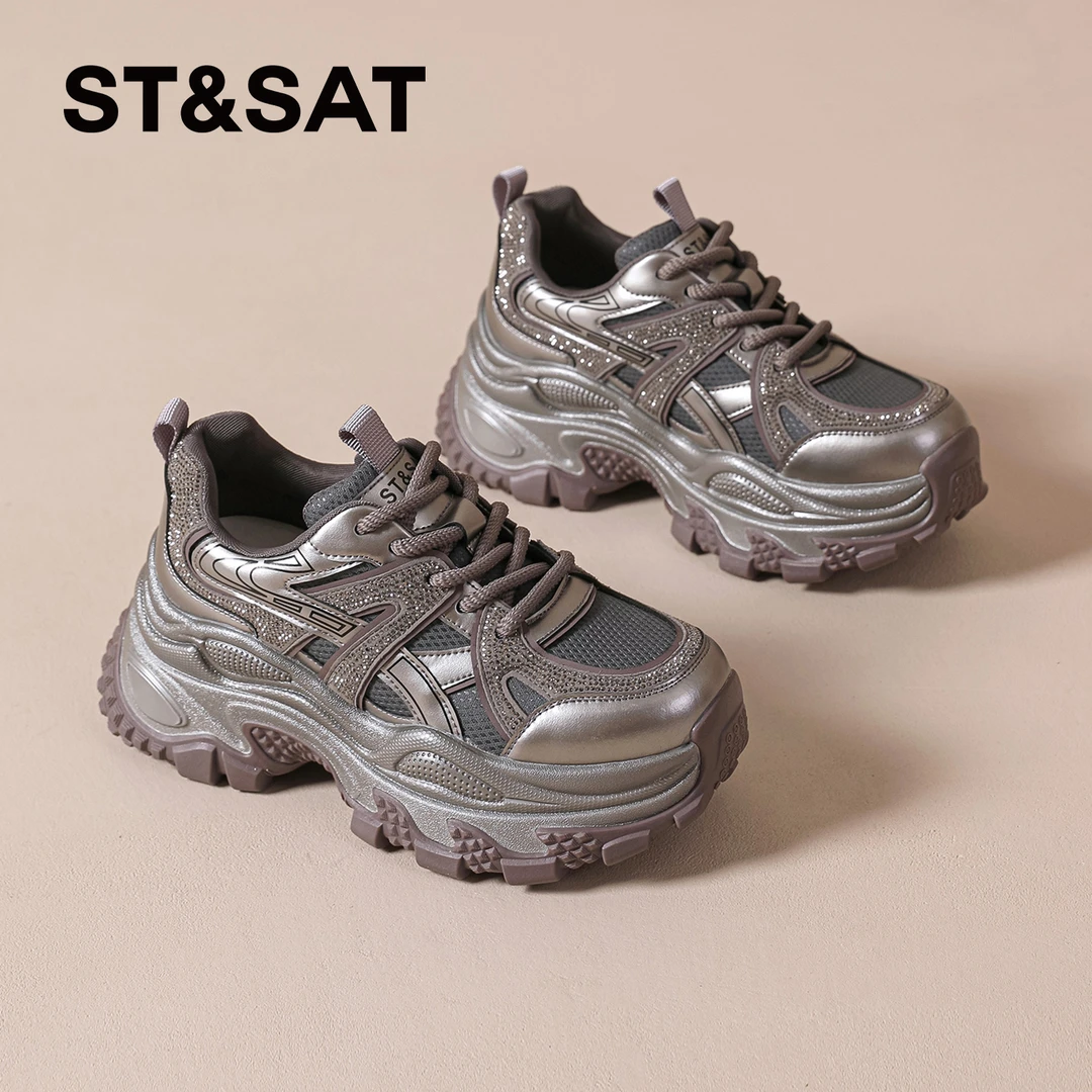 星期六复古老爹鞋女士2025秋季新款休闲鞋爆款休闲显高网红运动鞋