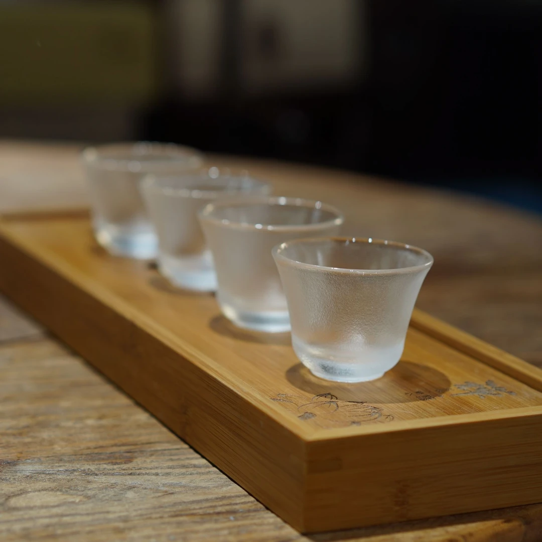 原矿水晶铃铛茶杯主人杯手工锤纹