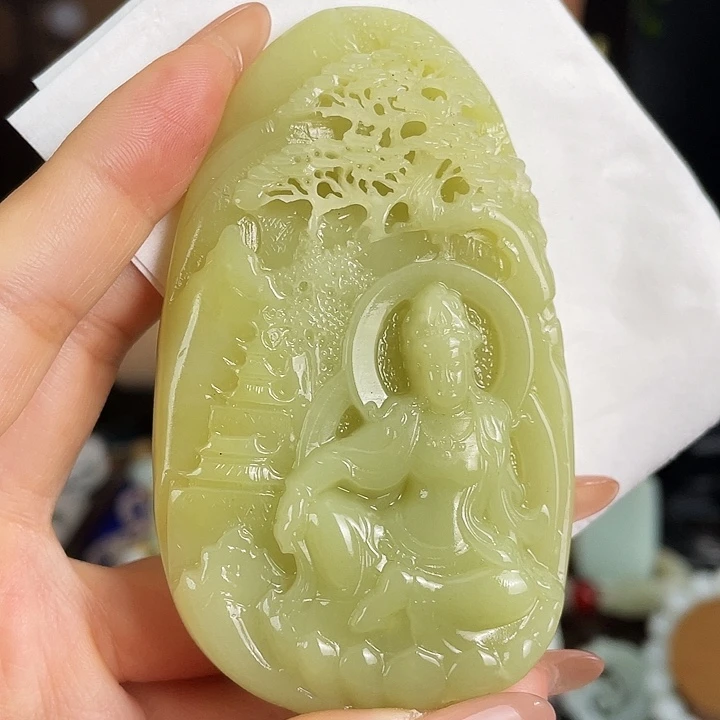 和田玉未镶嵌颈饰