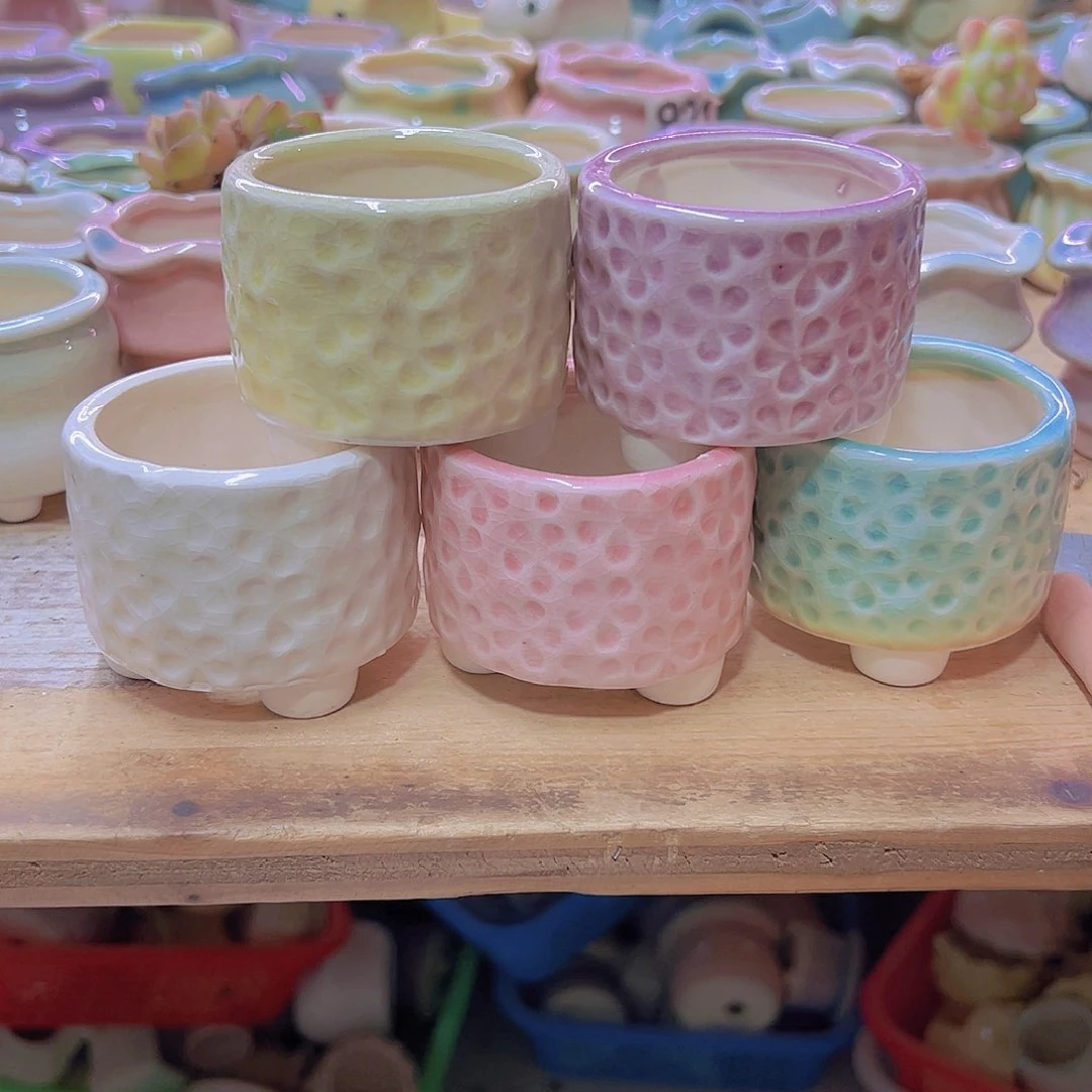 陶瓷花盆当场满12包邮