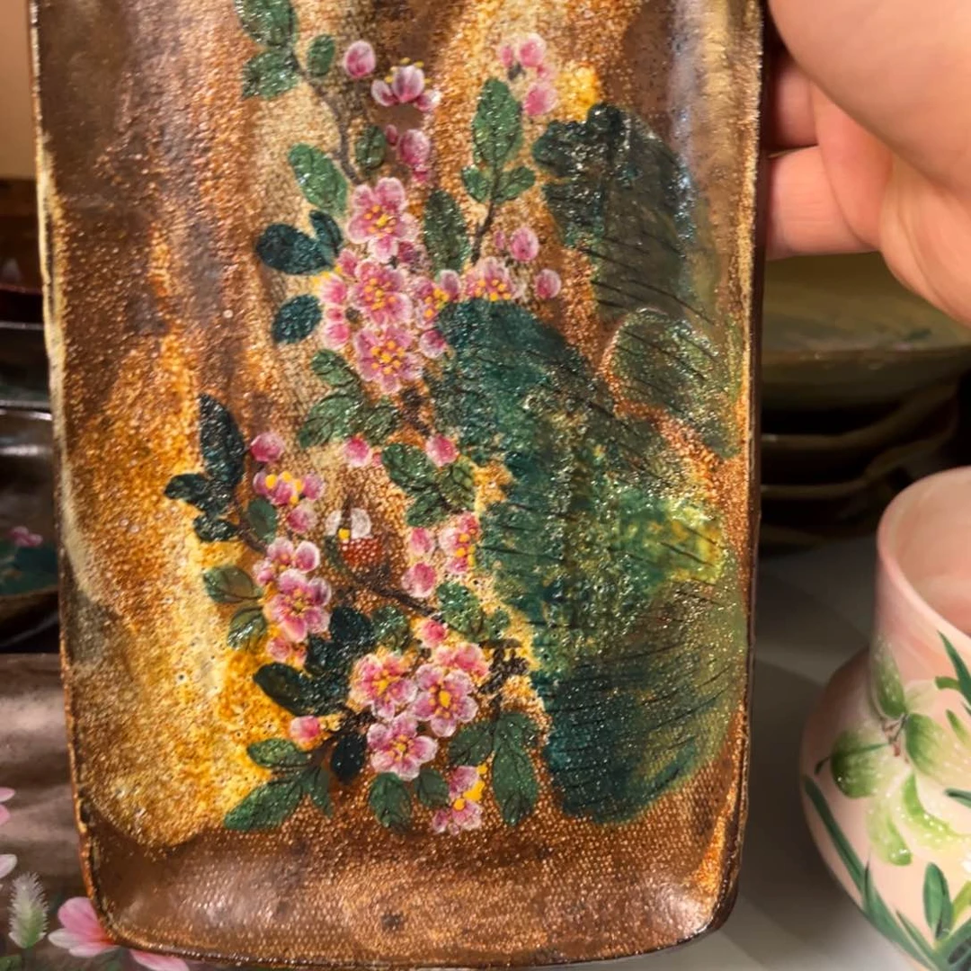 柴烧手工手绘陶瓷