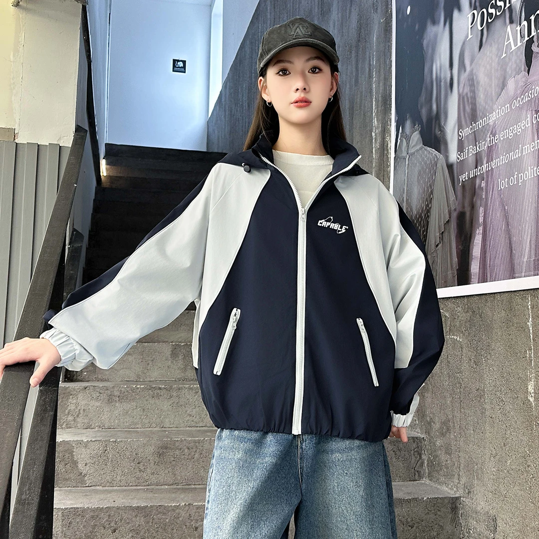 女大童春秋款外套2025新款洋气时髦女童儿童12春秋夹克15岁上衣