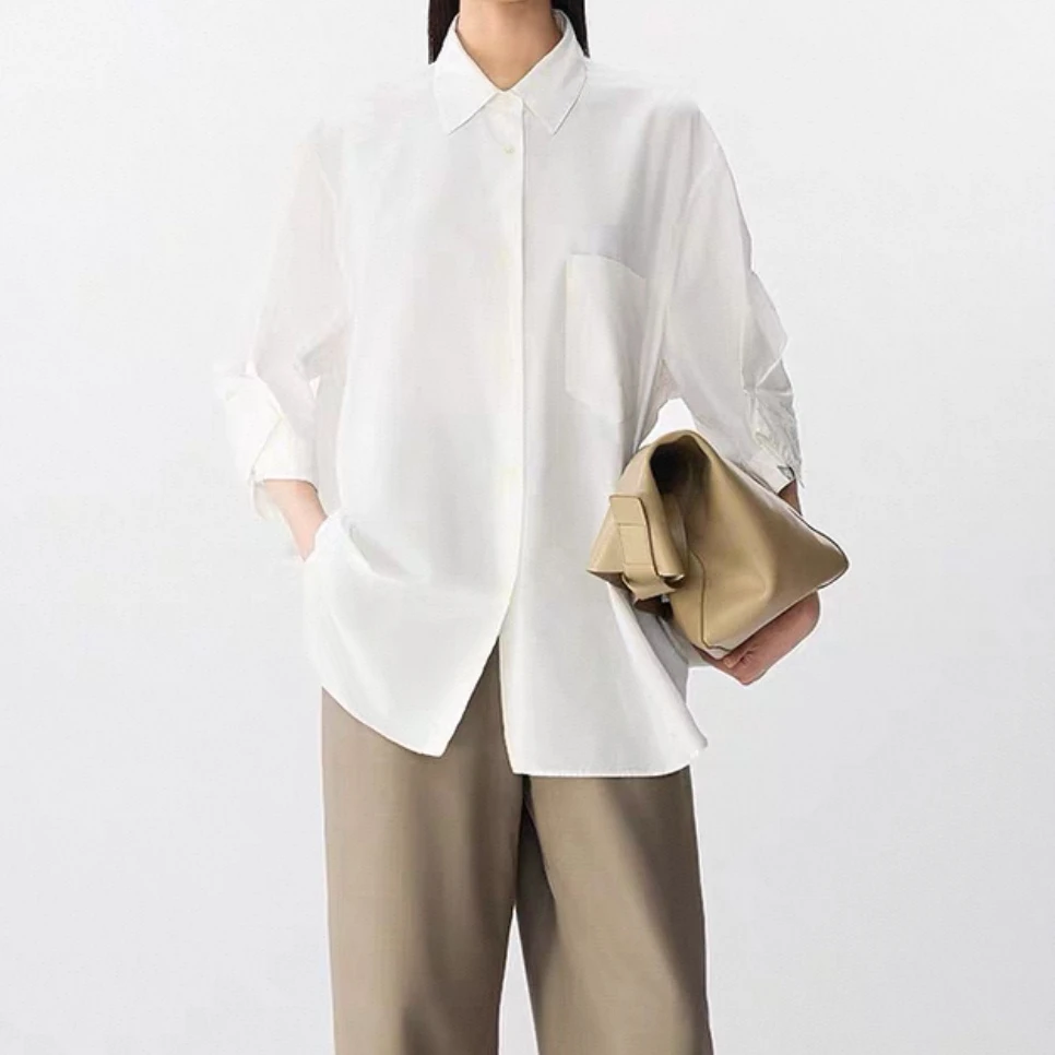 1775【商场同款】江南25夏新品含桑蚕丝衬衫七分袖