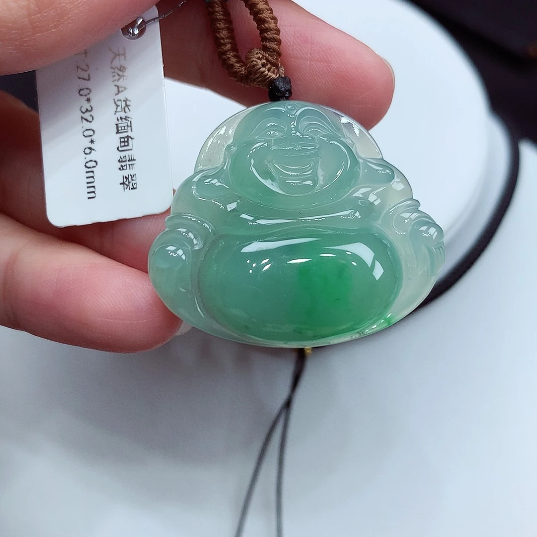 翡翠未镶嵌颈饰翡翠18，27/32/6