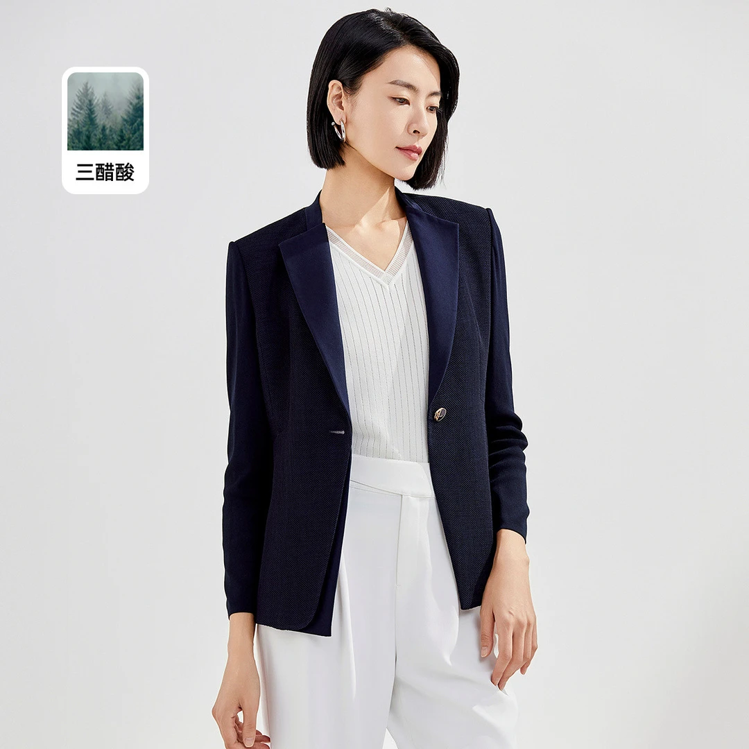 【思思专属】【一粒扣气质西服】商务通勤高级感纯色外套女