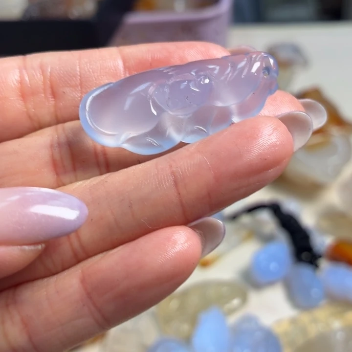 玛瑙/玉髓未镶嵌吊坠(不含链)