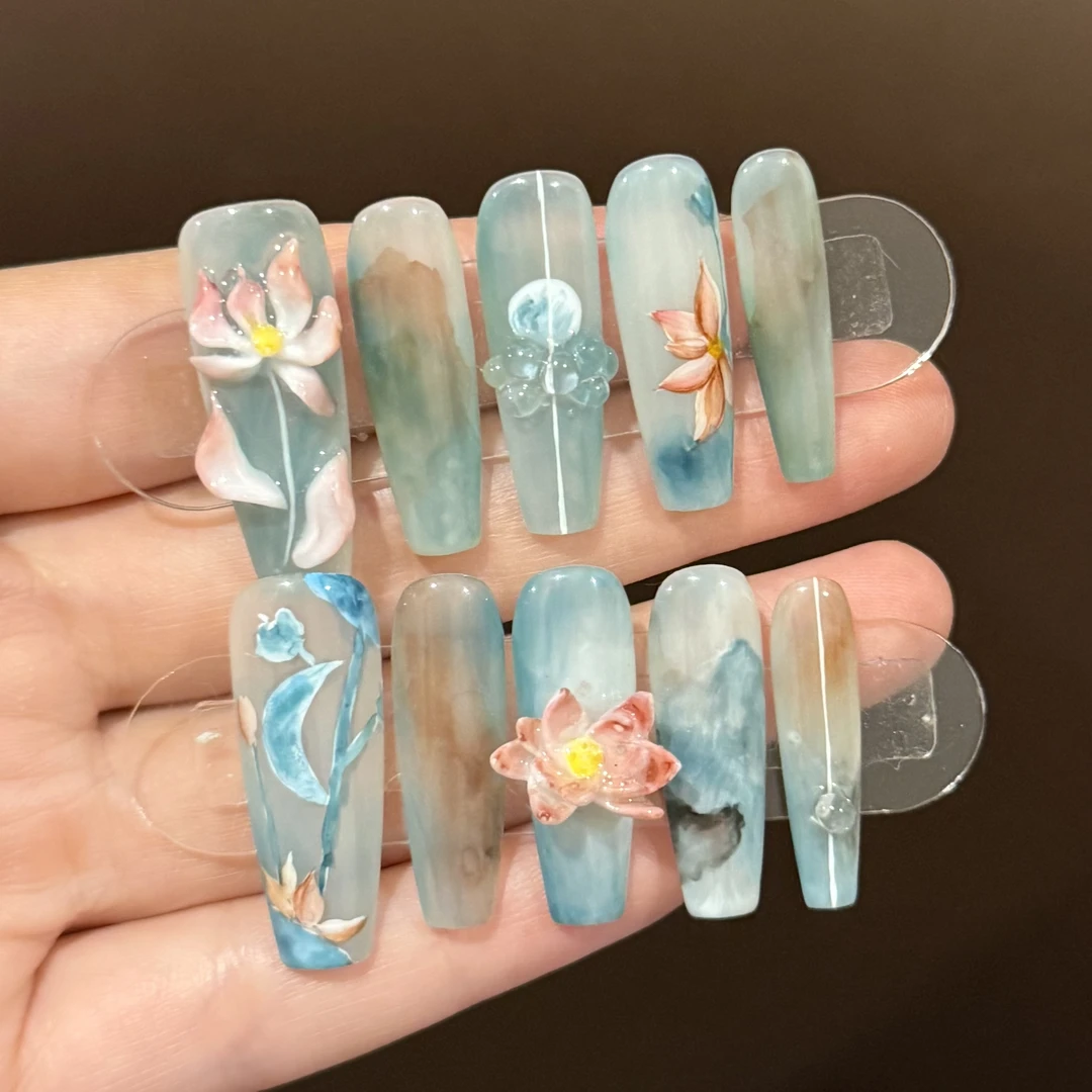 涟漪80下单后联系客服改发货时间否则无法制作 手工美甲