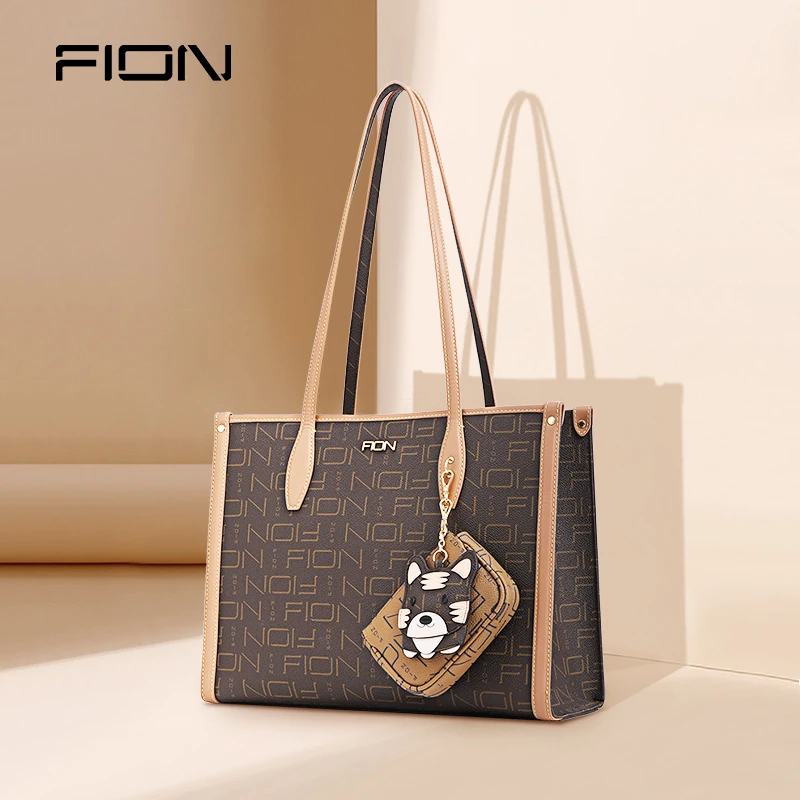 FION/菲安妮奥莱大包大容量出行单肩包女FAAFJGC048