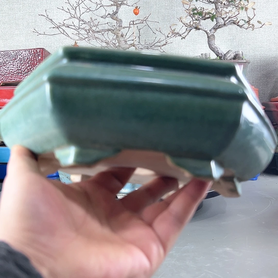 高温紫砂釉盆25*8