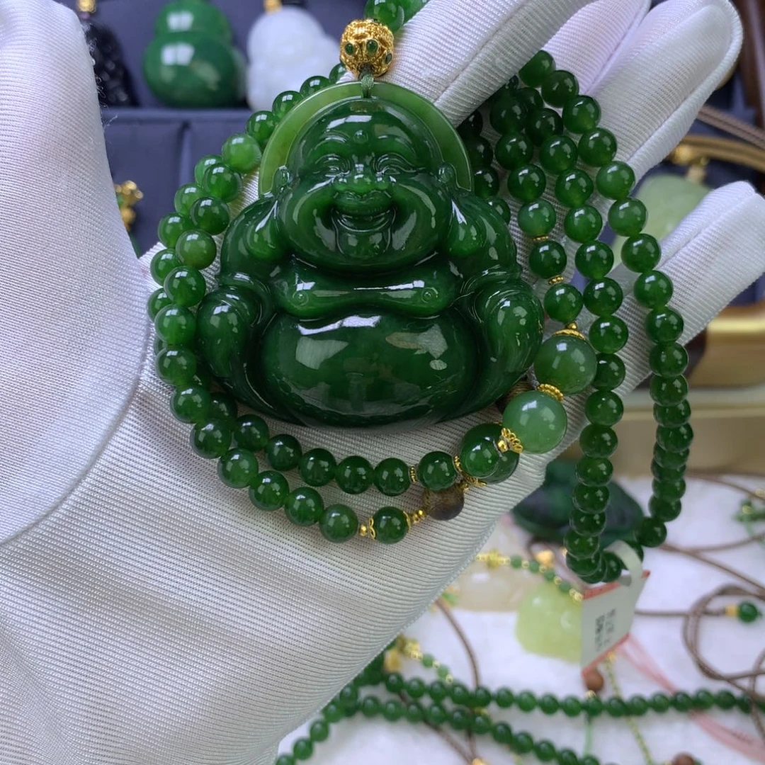 和田玉未镶嵌颈饰