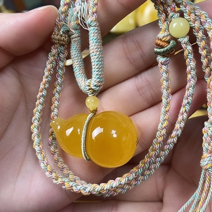 琥珀未镶嵌裸石葫芦